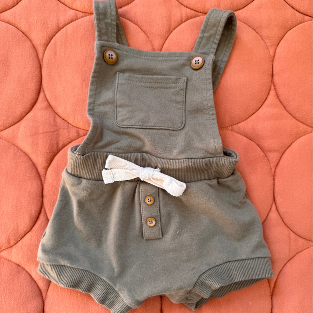 Jamie Kay Shortall Green Baby Romper 3-6 months